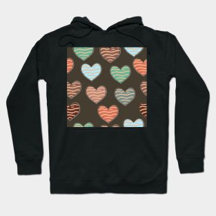 Heart Pattern Hoodie